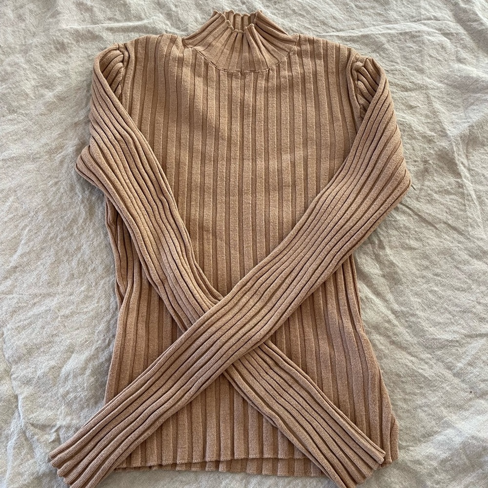Divided Mock Neck Shirt